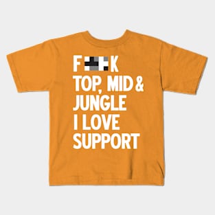 Forget top mid jungle i love support (white) Kids T-Shirt